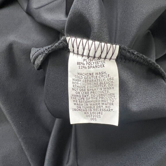 Katherine Way Black Ruffled Neck Sleeveless Performance Activewear Dress XL - Picture 7 of 8